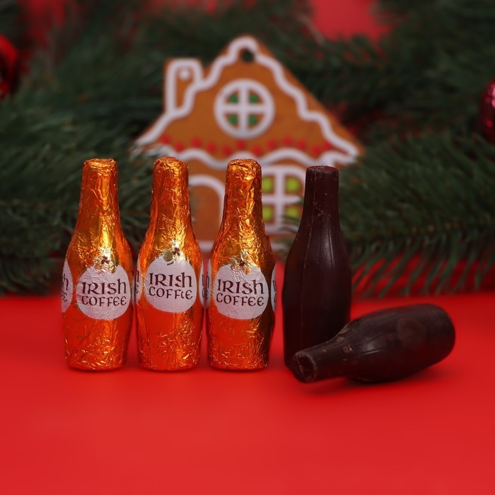 Новый год. Шоколад фигурный IRISH COFFEE, с ликером и ирландским кофе, 13 ± 1 г Новый год. Шоколад фигурный IRISH COFFEE, с ликером и ирландским кофе, 13 ± 1 г