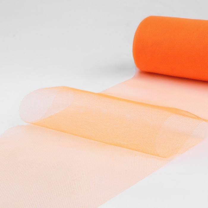 Фатин, 15 см, 11 ± 1 г/кв.м, 23 ± 1 м, цвет оранжевый №24 Фатин, 15 см, 11 ± 1 г/кв.м, 23 ± 1 м, цвет оранжевый №24