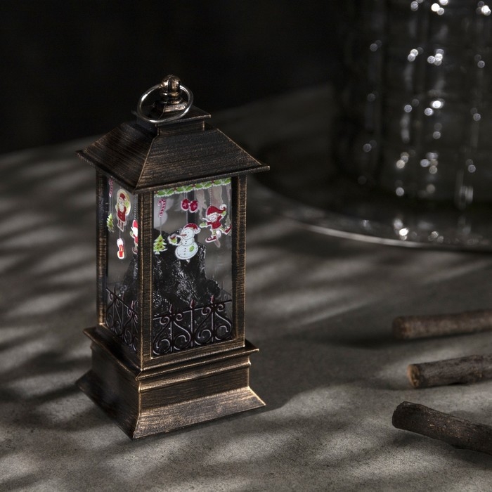 Светодиодная фигура «Камин с гирляндой» 5.5 × 13 × 5.5 см, пластик, батарейки AG13х3 (в комплекте), свечение тёплое белое Светодиодная фигура «Камин с гирляндой» 5.5 × 13 × 5.5 см, пластик, батарейки AG13х3 (в комплекте), свечение тёплое белое