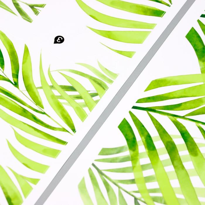 Наклейка пластик интерьерная цветная Наклейка пластик интерьерная цветная "Ветки ивы" 30х90 см набор 2 листа