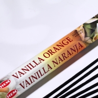 Благовония HEM "Vanilla Orange. Ваниль Апельсин", 20 палочек в упаковке, шестигранник