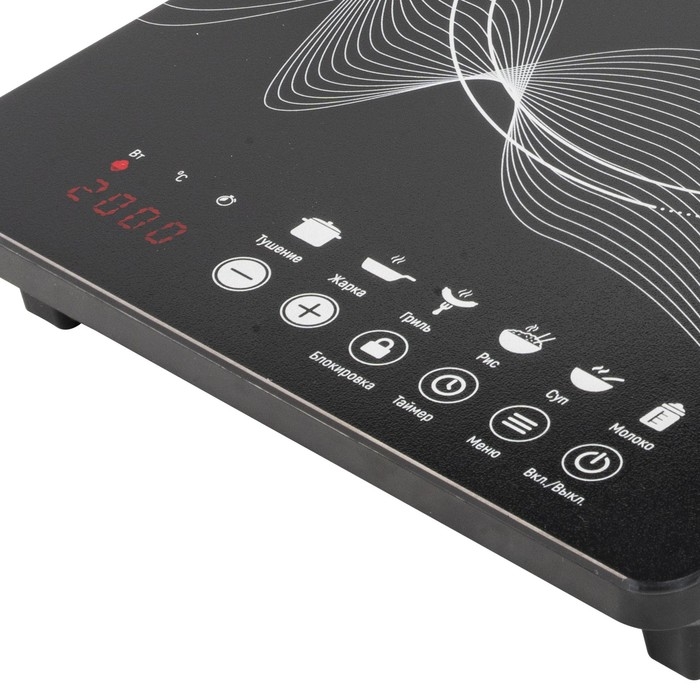 Плитка индукционная Galaxy LINE GL 3063, 2000 Вт, 1 конфорка, 6 программ, чёрная Плитка индукционная Galaxy LINE GL 3063, 2000 Вт, 1 конфорка, 6 программ, чёрная