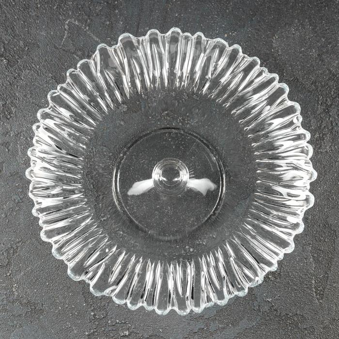 Блюдо на ножке стеклянное Aurora, d=20,5 см