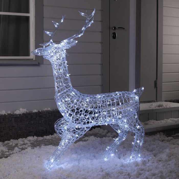 Светодиодная фигура «Олень» 100 × 140 × 50 см, металл, 31 В, свечение белое Светодиодная фигура «Олень» 100 × 140 × 50 см, металл, 31 В, свечение белое