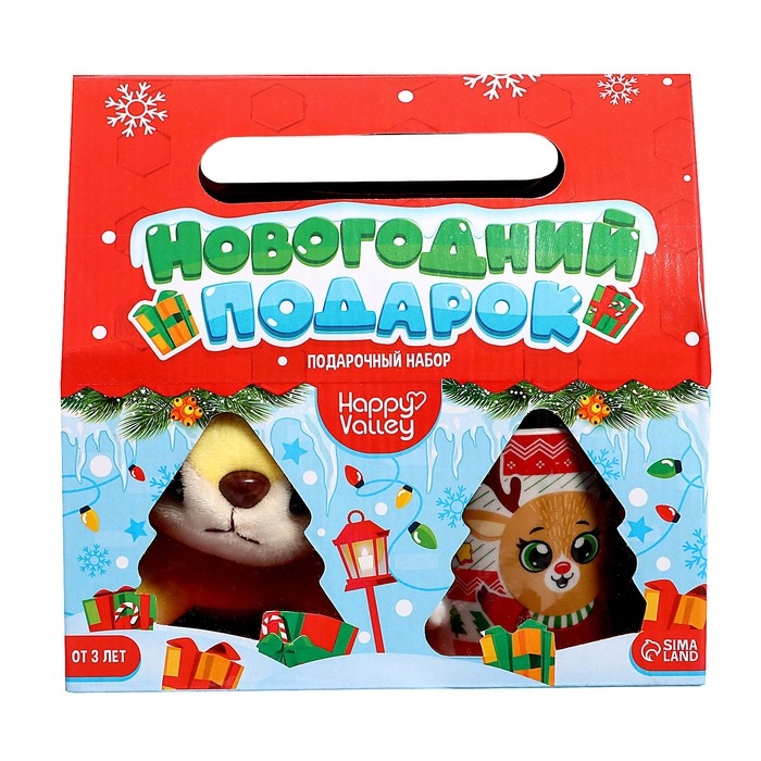 Подарочный набор кружка с игрушкой «Новогодний подарок», МИКС Подарочный набор кружка с игрушкой «Новогодний подарок», МИКС