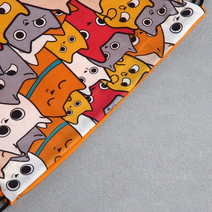 Мешок для обуви «Котики» с прозрачным окном 30 х 40 см Мешок для обуви «Котики» с прозрачным окном 30 х 40 см