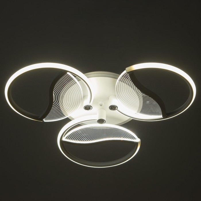 Люстра Люстра "Анита" 3хLED 90Вт 3000-6000К RGB белый 60х60х8см