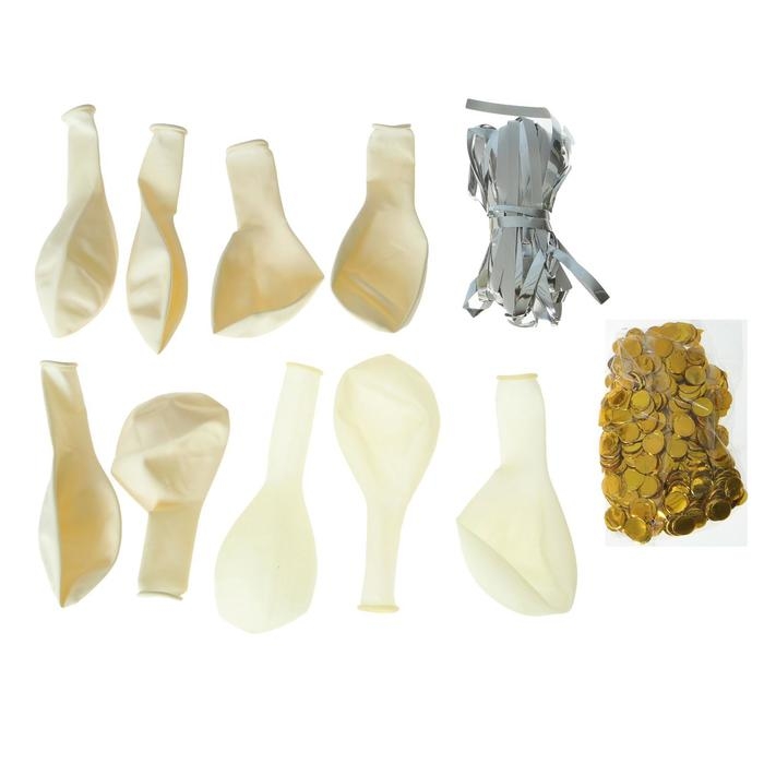 Набор воздушных шаров &laquo;30 лет&raquo;, с конфетти, латекс, фольга, 14 шт.