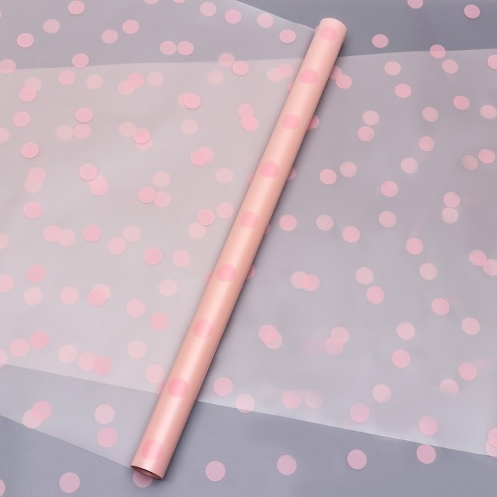 Плёнка 58см*10м 50 микрон каралловый  (+ - 1 см ) Плёнка 58см*10м 50 микрон каралловый  (+ - 1 см )