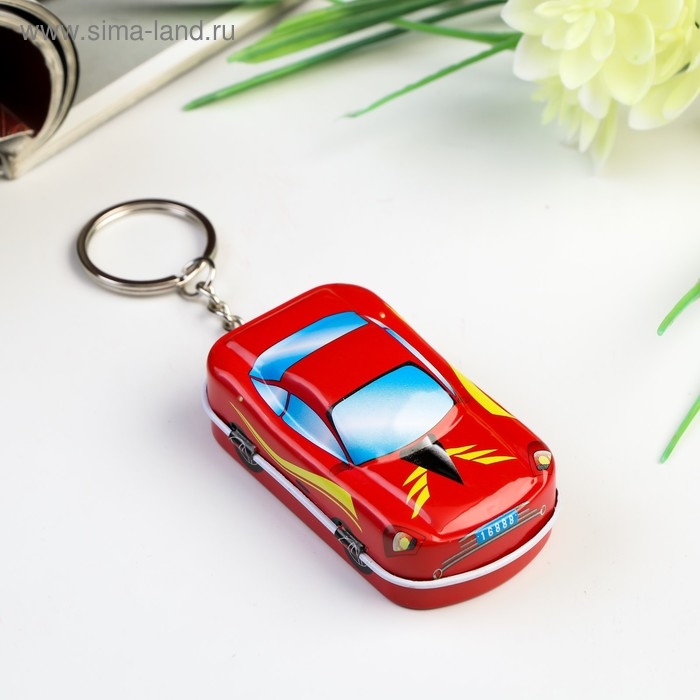 Шкатулка на кольце металл "Машинка" МИКС 2,5х6,6х3,8 см