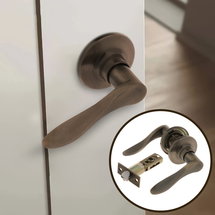 Защелка (мод.3187), межкомнатная, цвет бронза Защелка (мод.3187), межкомнатная, цвет бронза