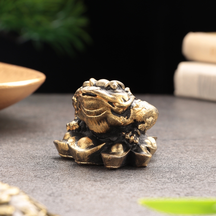 Сувенир Сувенир "Жаба денежная" большая, гипсобетон, 3,5х5х5,6см, набор 2 шт, 4х5,5 см