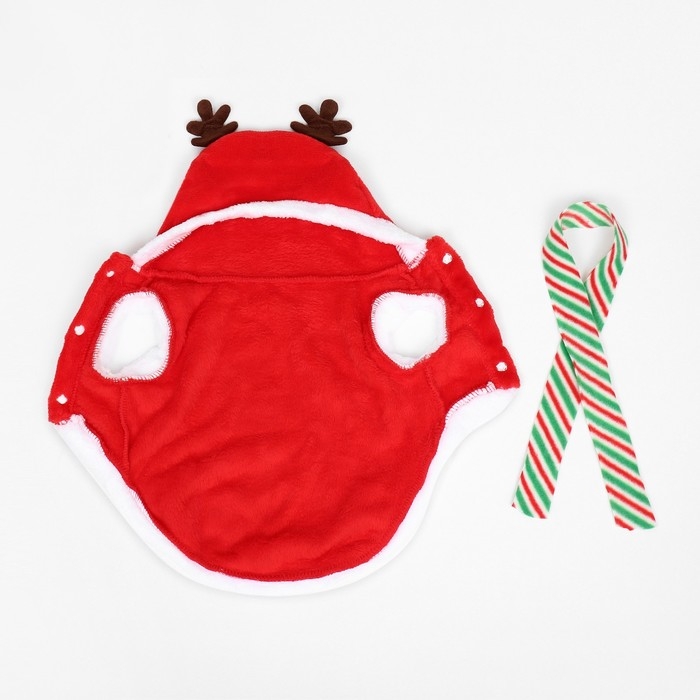 Новый год. Костюм  Новый год. Костюм "Новогодний с рожками", размер XL (ДС 40, ОГ 50 см)