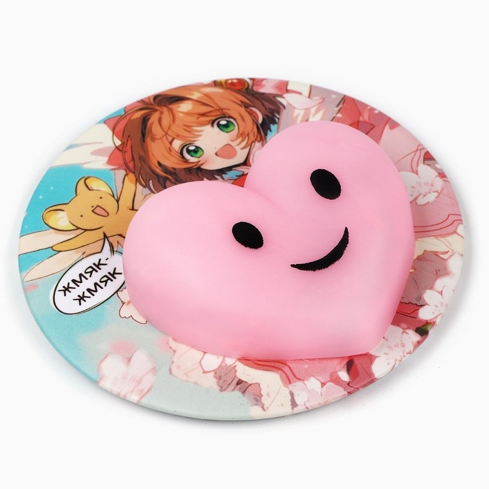 Зеркало карманное с антистрессом Зеркало карманное с антистрессом "Сакура", 7 см