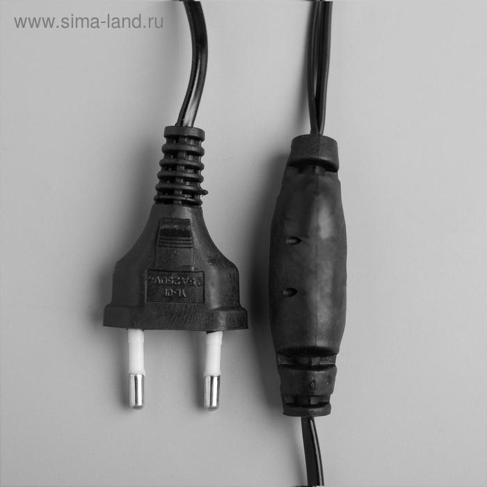 Гирлянда «Нить» 20 м с насадками «Шарики 1.5 см», IP44, тёмная нить, 200 LED, свечение бело-синее, мигание, 220 В Гирлянда «Нить» 20 м с насадками «Шарики 1.5 см», IP44, тёмная нить, 200 LED, свечение бело-синее, мигание, 220 В