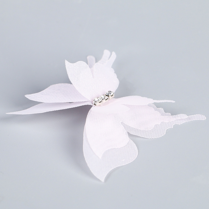 Декор для творчества «Бабочка», трёхслойный, набор 12 шт., размер 1 шт. — 5 × 4,5 см, цвет розовый Декор для творчества «Бабочка», трёхслойный, набор 12 шт., размер 1 шт. — 5 × 4,5 см, цвет розовый