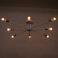 Люстра 2233/8WT E27 40Вт бело-золотой 108х108х20 см BayerLux