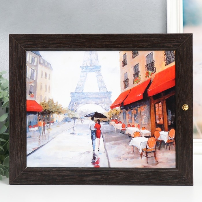 Ключница Ключница "Париж" венге 24х29 см