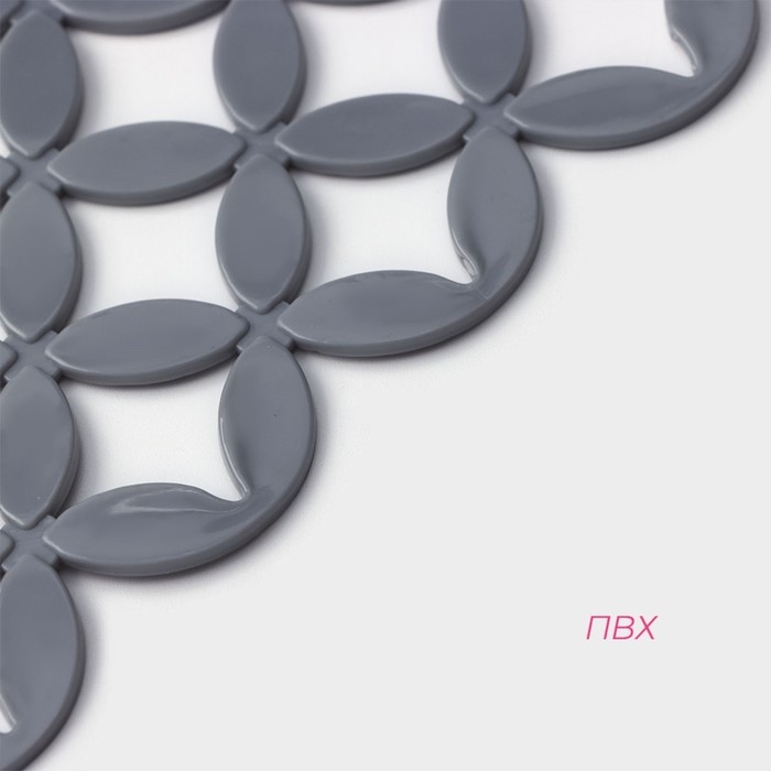 Коврик в раковину Доляна «Кико», 24×30 см, цвет серый Коврик в раковину Доляна «Кико», 24×30 см, цвет серый