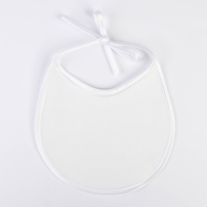 Нагрудник детский 18х18 см., микрофибра с ПВХ  покрытием «Витоша», белый Нагрудник детский 18х18 см., микрофибра с ПВХ  покрытием «Витоша», белый