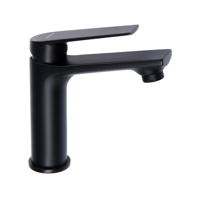 Смеситель для раковины Accoona A90125F, однорычажный, длина излива 122 мм, черный Смеситель для раковины Accoona A90125F, однорычажный, длина излива 122 мм, черный