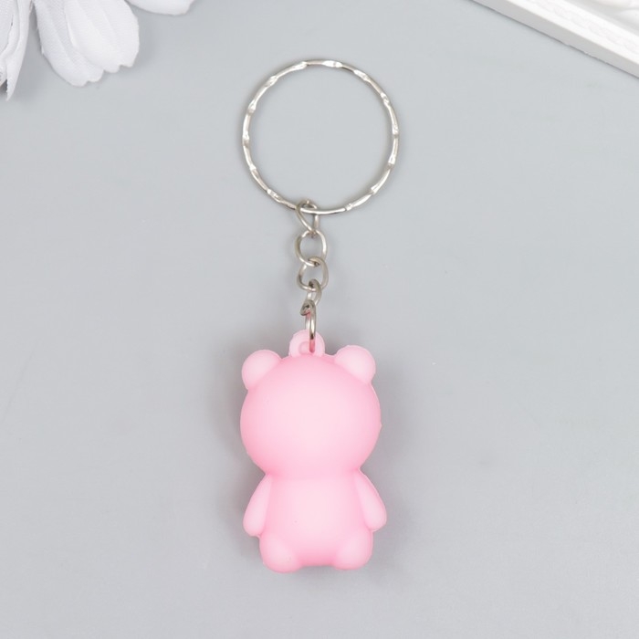 Брелок резина Брелок резина "Медвежонок с клубничкой на пузе" МИКС