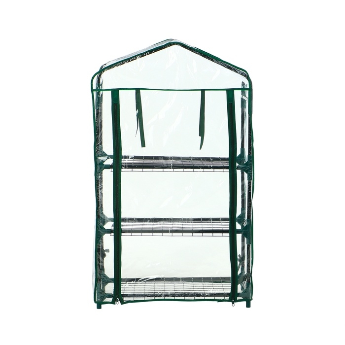 Парник-стеллаж, 3 полки, 110 × 40 × 65 см, металлический каркас d = 16 мм, чехол плёнка 80 мкм, Greengo Парник-стеллаж, 3 полки, 110 × 40 × 65 см, металлический каркас d = 16 мм, чехол плёнка 80 мкм, Greengo