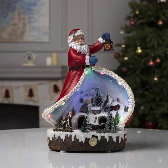 Светодиодная фигура «Дед Мороз и паровоз» 23 × 32 × 16 см, полистоун, батарейки ААх3 (не в комплекте), USB, свечение мульти (RGB) Светодиодная фигура «Дед Мороз и паровоз» 23 × 32 × 16 см, полистоун, батарейки ААх3 (не в комплекте), USB, свечение мульти (RGB)