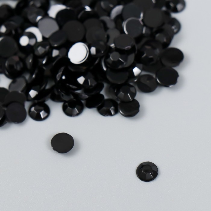 Декор для творчества в бутылочке Декор для творчества в бутылочке "Стразы. Полночь" набор 500 шт d=0,5 см 7х2х2 см