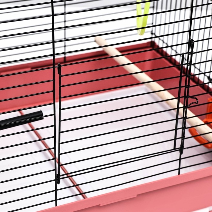 Клетка Клетка "Грация", 2 яруса, 50 х 37 х 37 см, микс цветов