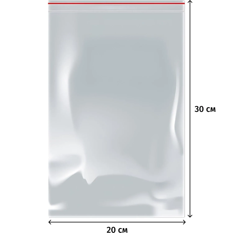 Пакет с замком (Zip Lock) 20x30 см., 35мкм, 1000 шт/ уп
