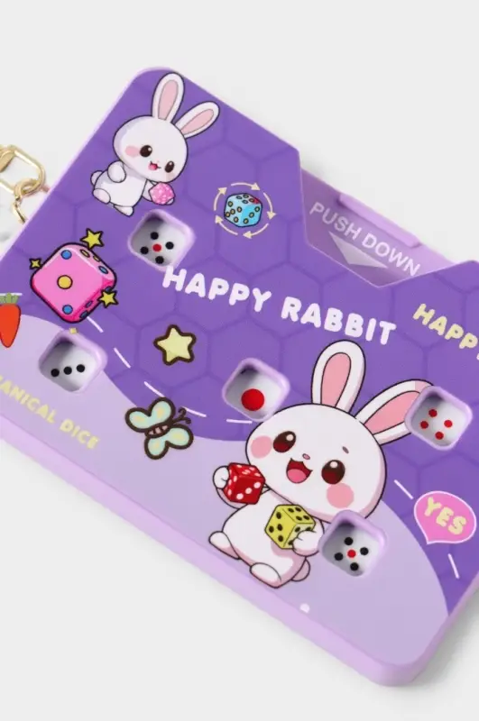Брелок для ключей &laquo;Игра: Механические кости. Зайчик&raquo;, 8.5&times;5.6&times;0.9 см