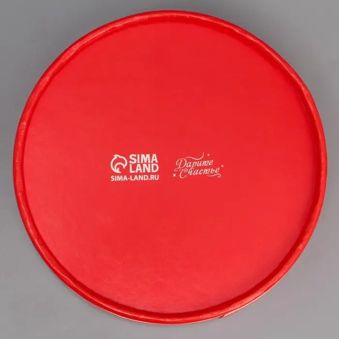 Коробка для макарун, кондитерская упаковка тубус с окном Love, 12&times;12&times;5 см