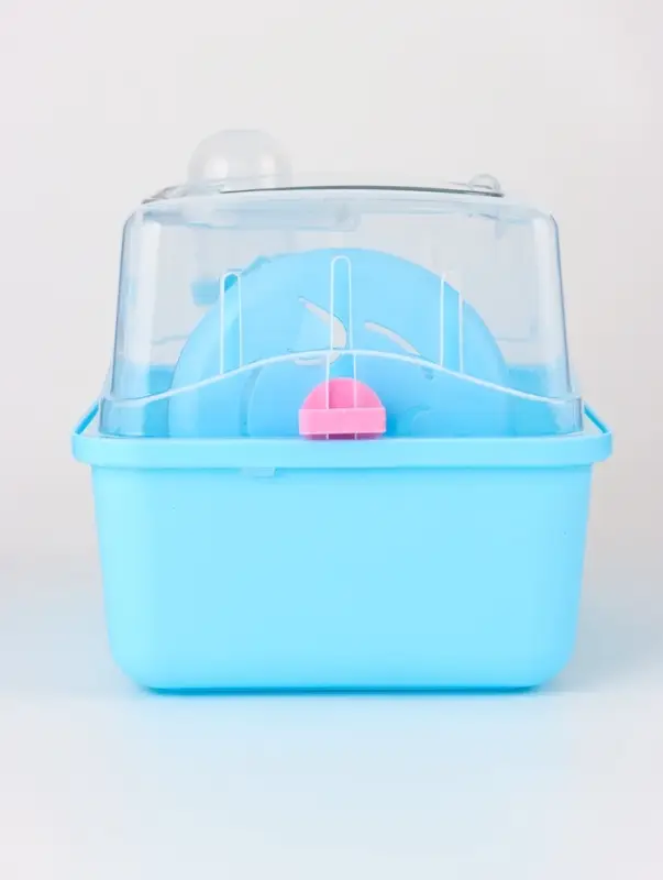 Клетка-переноска для грызунов, 23 х 17 х 16 см, бирюзовая