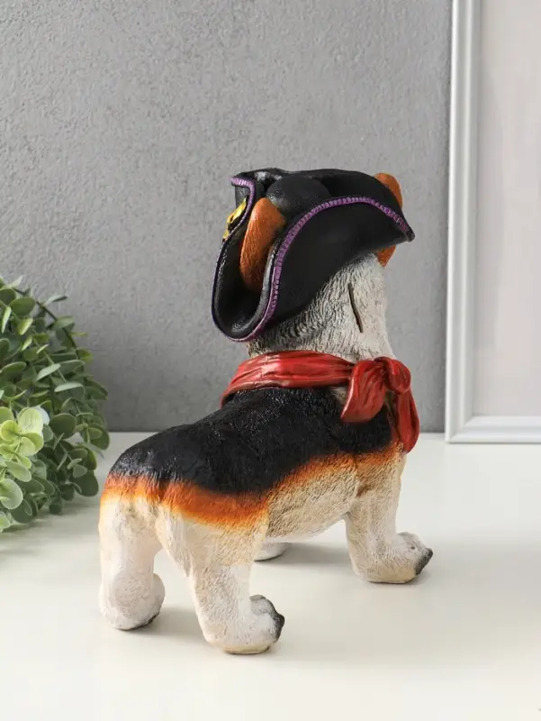 Копилка для денег &laquo;Собака Корги, пират&raquo;, 26&times;28&times;14 см