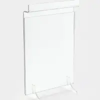 Ценникодержатель в эконом-панель, откидной, 10&times;13.5 см, прозрачный
