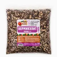 Вермикулит &laquo;Рецепты Дедушки Никиты&raquo; для растений, добавка в грунт, фр 3-5, 4 л.