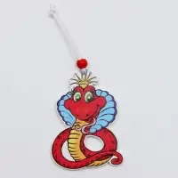 Елочные игрушки в деревянной подарочной упаковке, 9 шт.