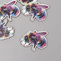 Декор для творчества дерево "Цветная пчела" 3,3х3,9х0,3 см Декор для творчества дерево "Цветная пчела" 3,3х3,9х0,3 см