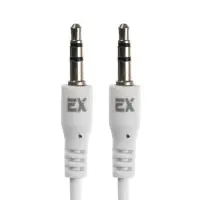 Кабель аудио AUX Exployd EX-K-473, Jack 3.5 мм(m)-Jack 3.5 мм(m), 1м, белый