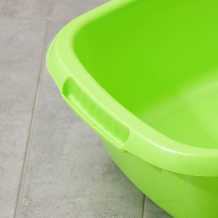 Таз овальный «Водолей», 17 л, цвет салатовый Таз овальный «Водолей», 17 л, цвет салатовый