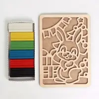 Картина пластилином &laquo;Новый год! Зайка&raquo;, набор для творчества