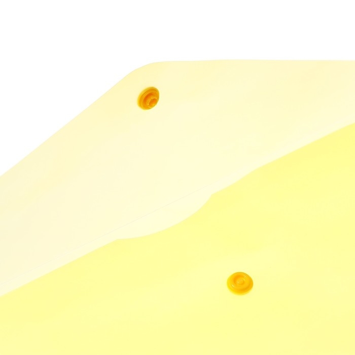 Набор папок-конвертов на кнопке 5 штук, А4, 120 мкм, Calligrata, прозрачные, желтые Набор папок-конвертов на кнопке 5 штук, А4, 120 мкм, Calligrata, прозрачные, желтые