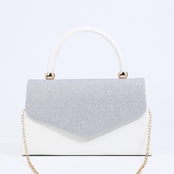 Сумка-клатч на магните, цвет серебряный Сумка-клатч на магните, цвет серебряный