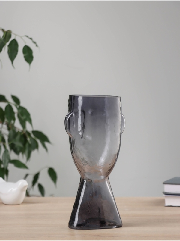 Ваза стекло настольная  Ваза стекло настольная "Эстер галант" 23х10 см