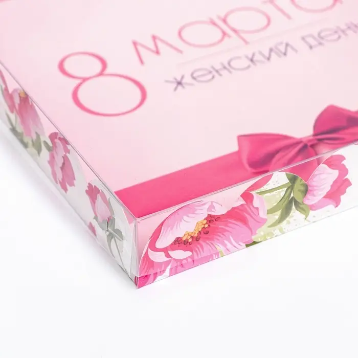 Коробка для печенья, « 8 марта» 21×21×3 Коробка для печенья, « 8 марта» 21×21×3