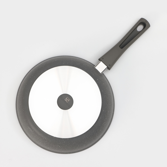 Сковорода, d=26 см, съёмная ручка, антипригарное покрытие, цвет серый Сковорода, d=26 см, съёмная ручка, антипригарное покрытие, цвет серый