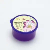 Ланч - бокс круглый Unicorn pizza, 500 мл