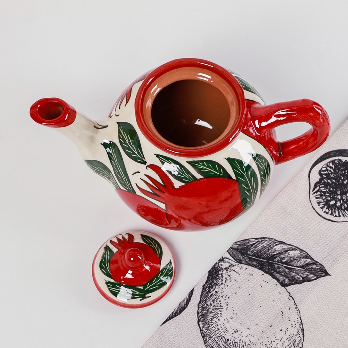 Чайник Риштанская Керамика  Чайник Риштанская Керамика "Гранаты", 650 мл