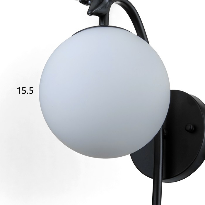 Бра 2493/1 E27 40Вт черный 15х35 см